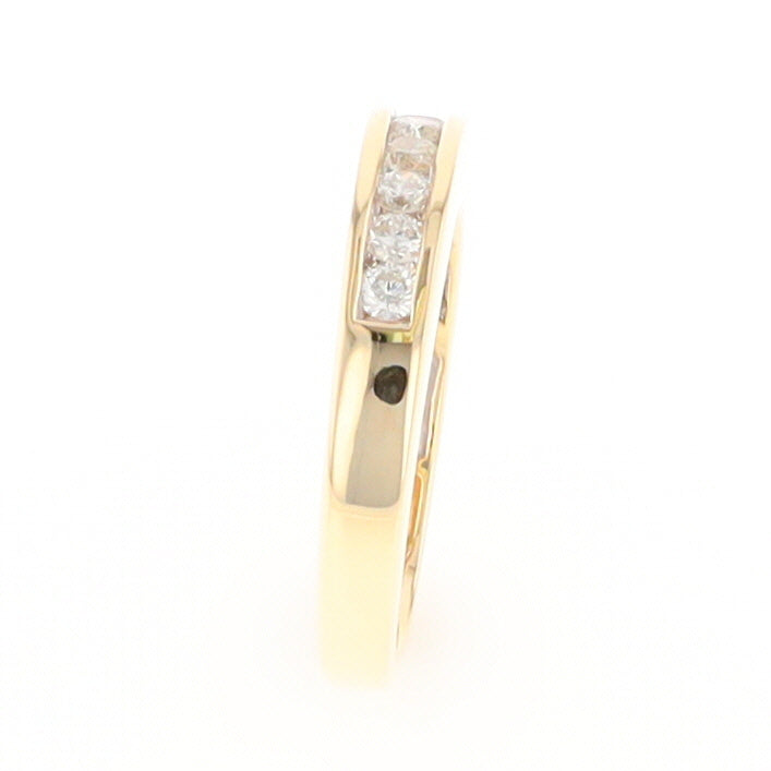 Channel Set Diamond Wedding Band in 14K Gold