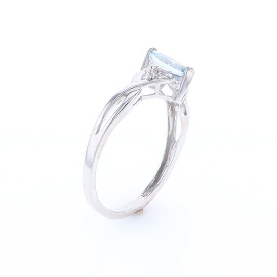 Marquise Blue Topaz Ring