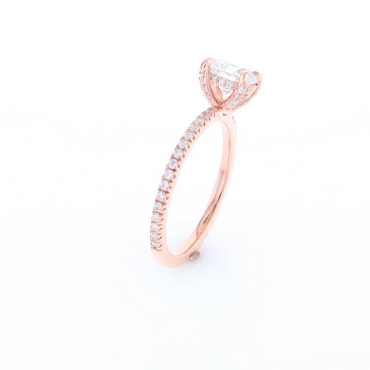 Rose Gold Lab Grown Diamond Engagement Ring