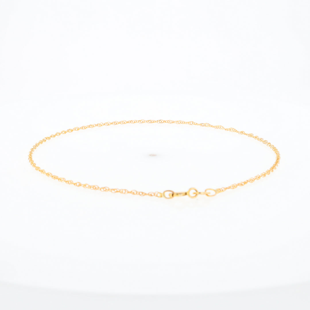 Gold Singapore Anklet