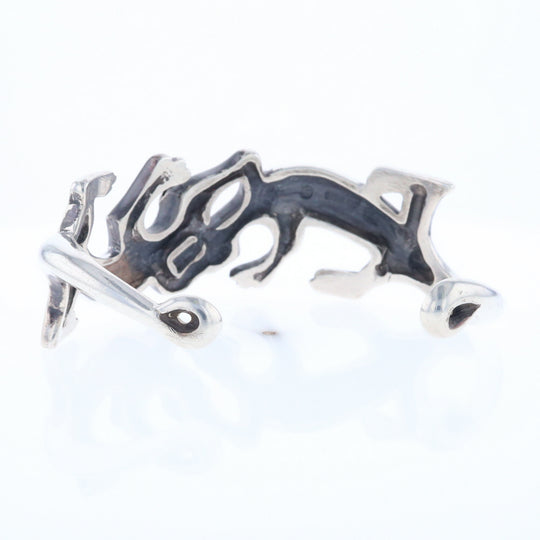 Sterling Silver Lizard Cuff Bracelet