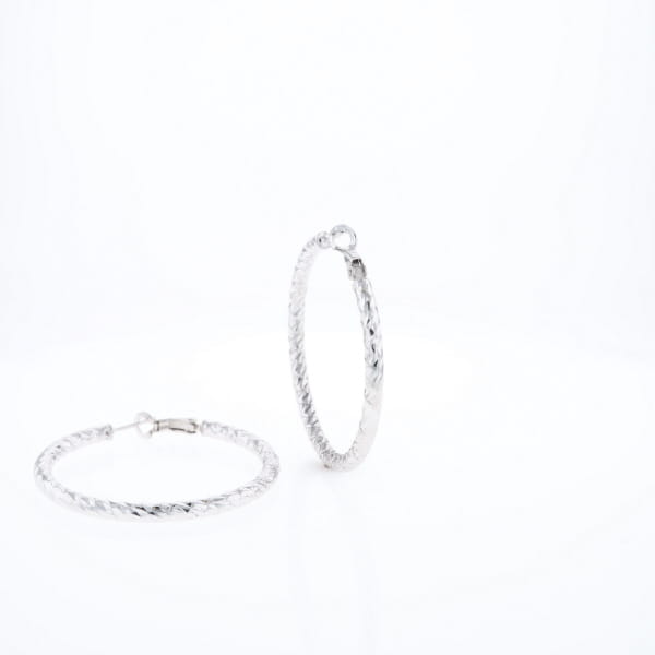 Diamond Cut Hoops