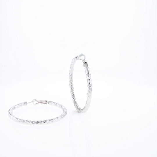 Diamond Cut Hoops