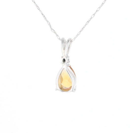 Citrine Pear Pendant