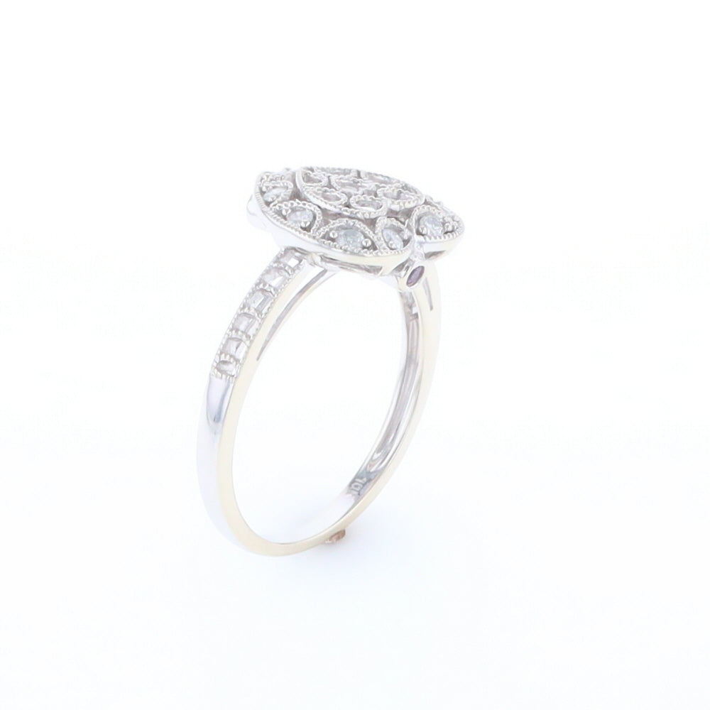 Open Heart Filigree Ring