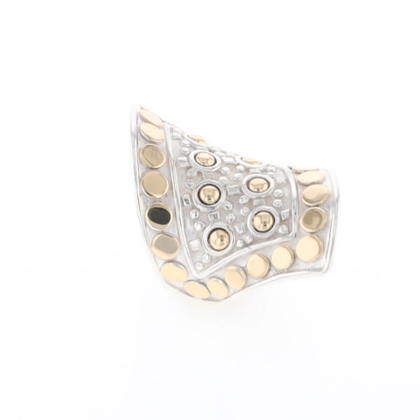 John Hardy Two-Tone Curved Ring