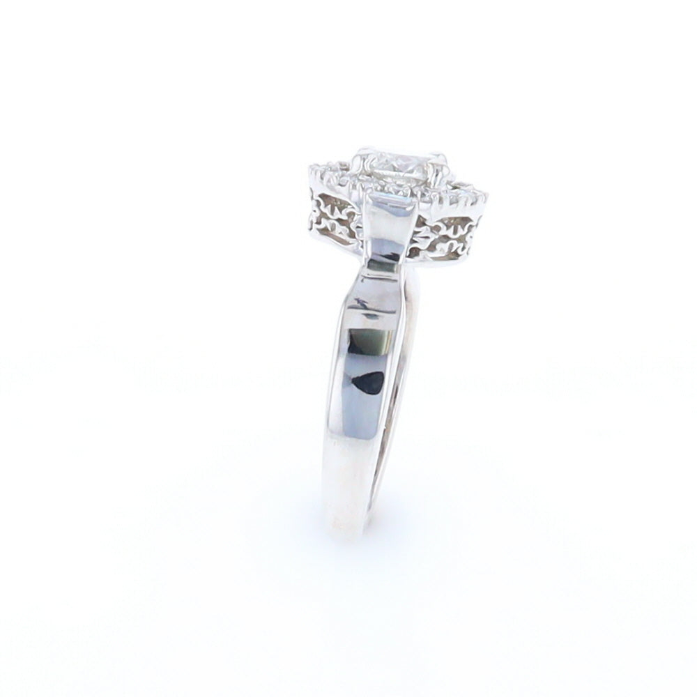 Salt and Pepper Diamond Engagement Ring