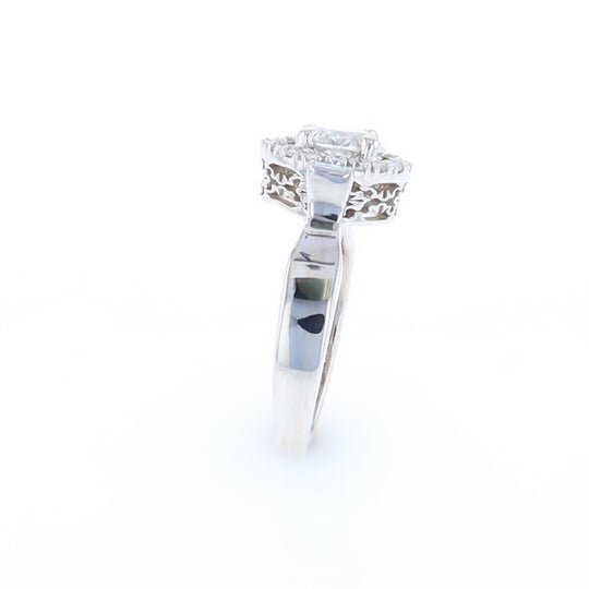 Salt and Pepper Diamond Engagement Ring