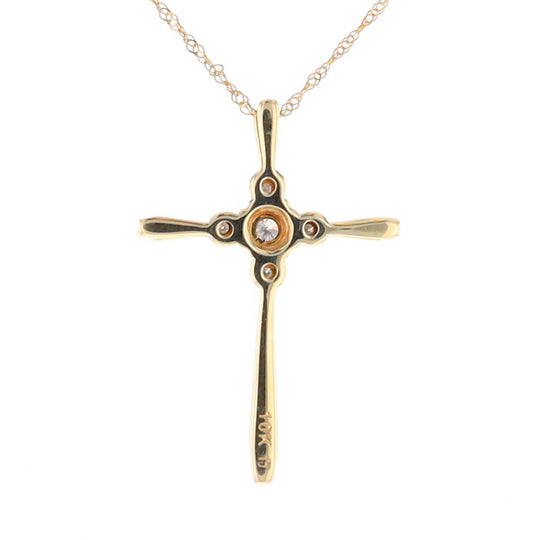 Illusion Cluster Cross Necklace