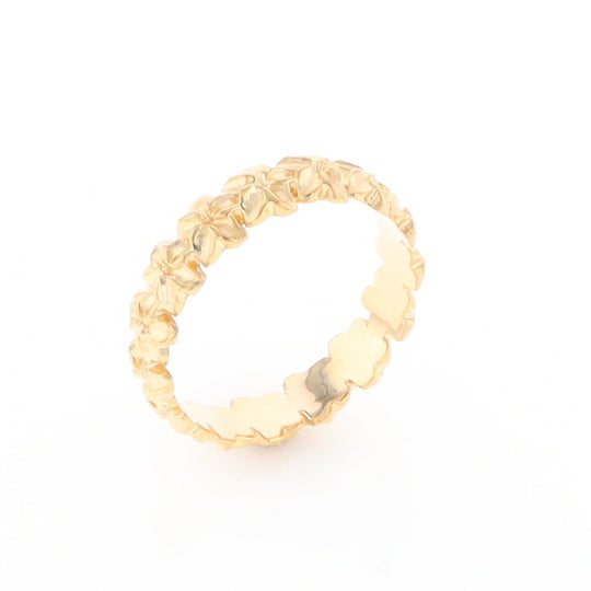 Gold Flower Eternity Ring