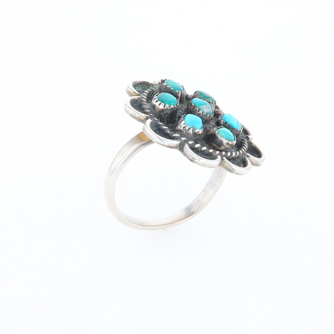 Turquoise Flower Ring