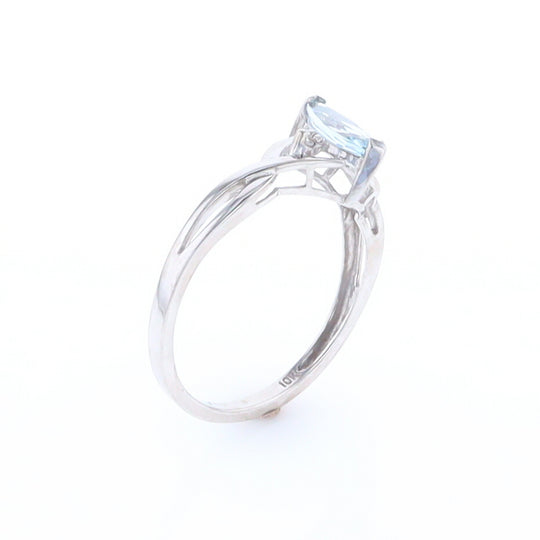 Marquise Blue Topaz Ring