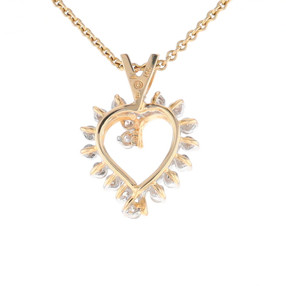 Open Heart Diamond Pendant