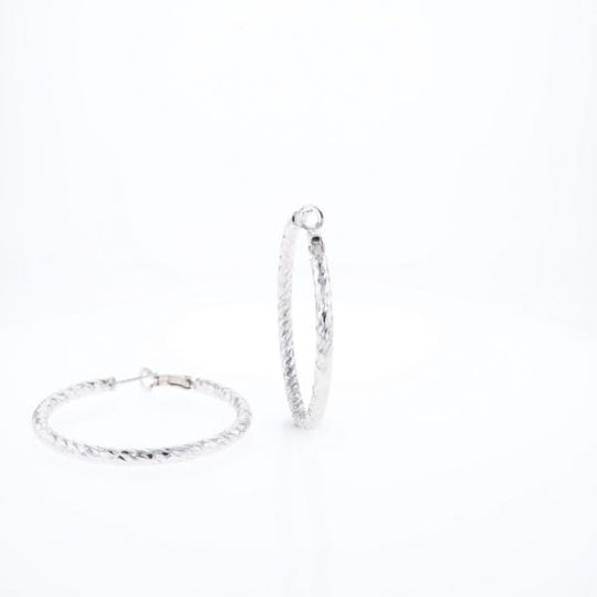 Diamond Cut Hoops