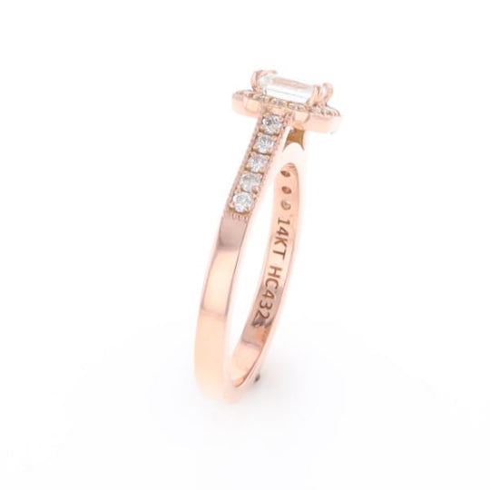Princess Cut Diamond Halo Ring