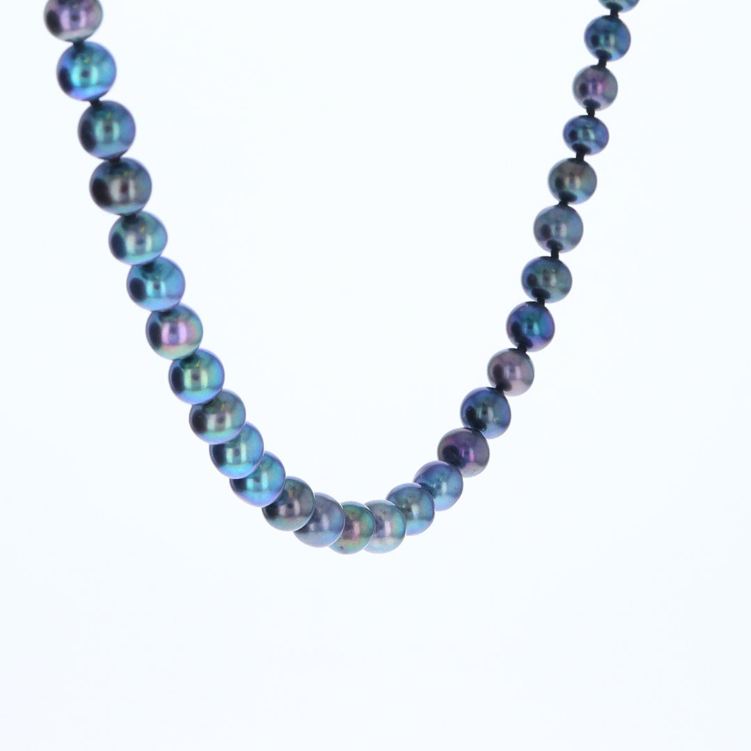 Cultured Tahitian Blue Pearl Strand Necklace