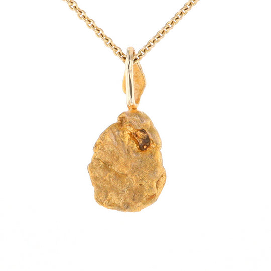 20K Natural Gold Nugget Pendant