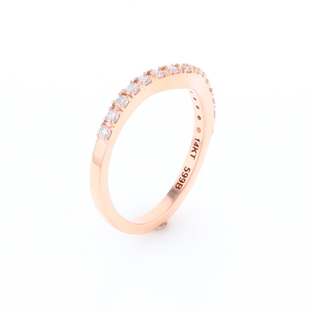 Rose Gold Diamond Wedding Band