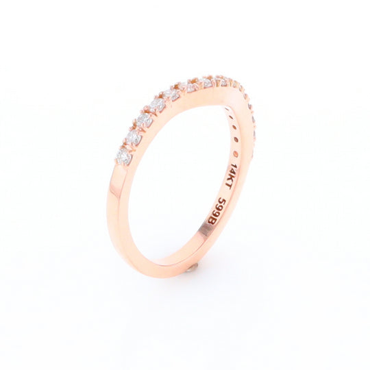 Rose Gold Diamond Wedding Band