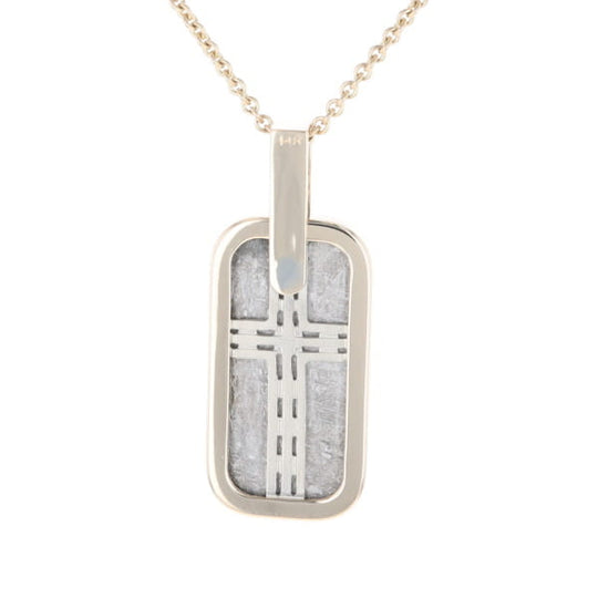 Meteorite Reversible Dog Tag Pendant