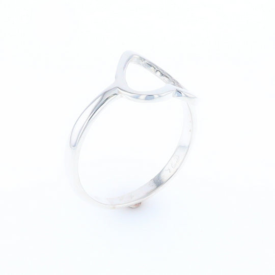 Sterling Silver Open Heart Ring