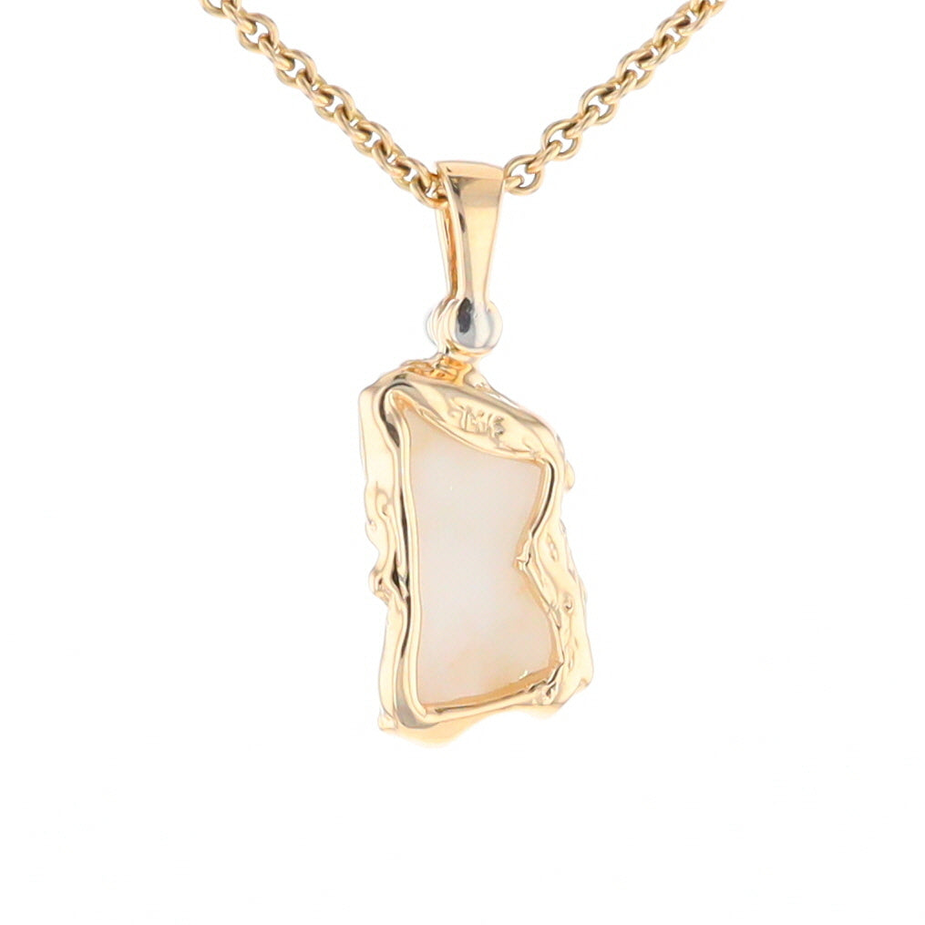 Gold Quartz Freeform Pendant  (G2)