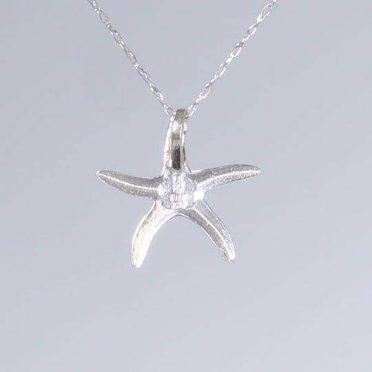 Opal Pendant Inlaid Realistic Star Fish Design