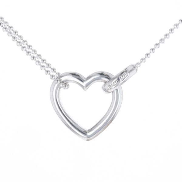 Diamond Clip Heart Necklace