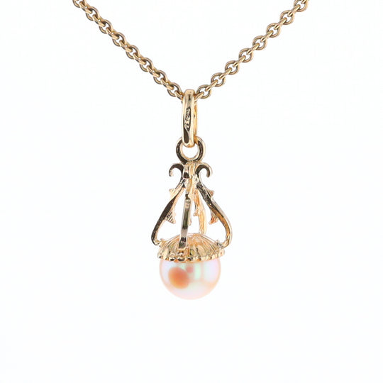 Swirl Chandelier Pearl Pendant