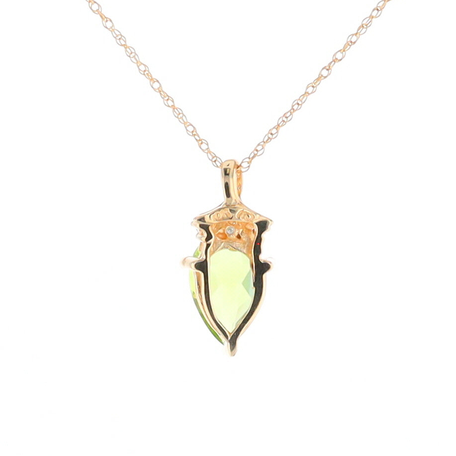 Pear-Shaped Peridot Necklace