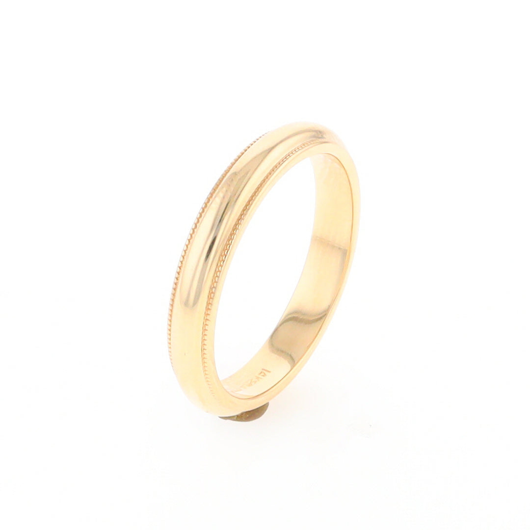 Milgrain Standard Fit Wedding Band