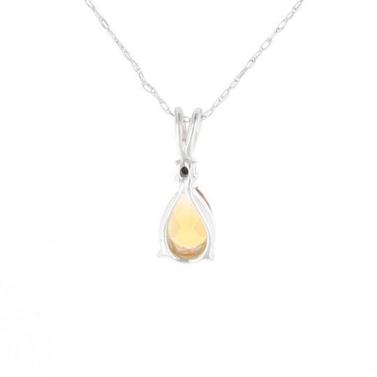 Citrine Pear Pendant