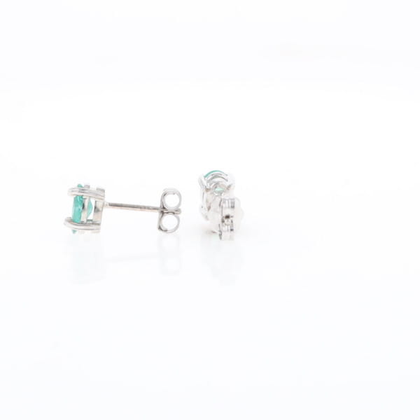 Oval Emerald Stud Earrings