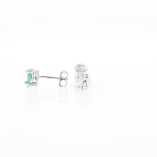 Oval Emerald Stud Earrings