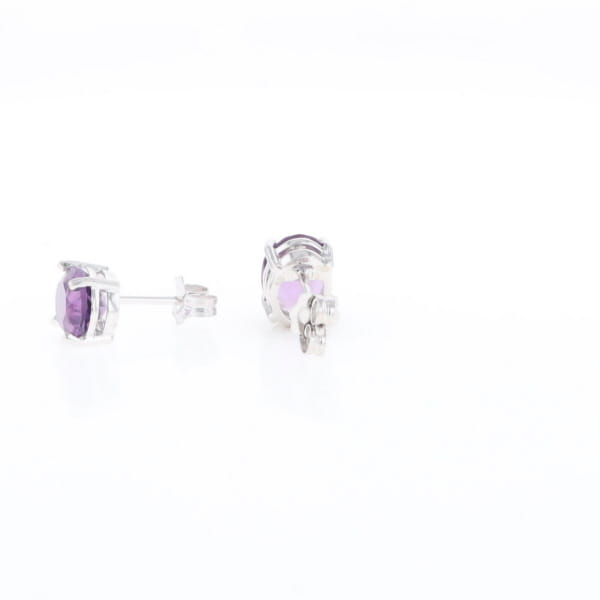 Amethyst Stud Earrings