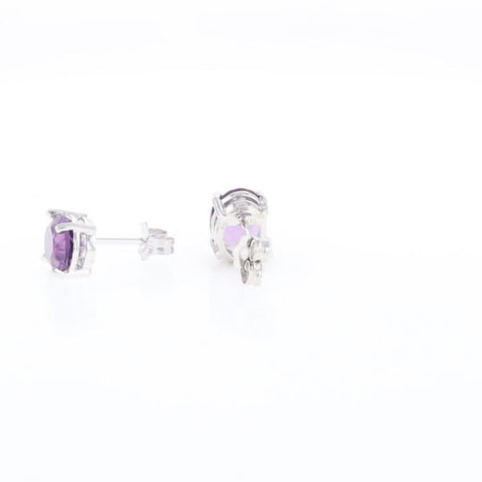 Amethyst Stud Earrings