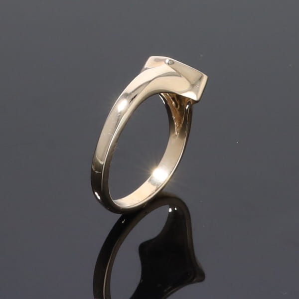 Opal Rings Diamond Shape Inlaid Design