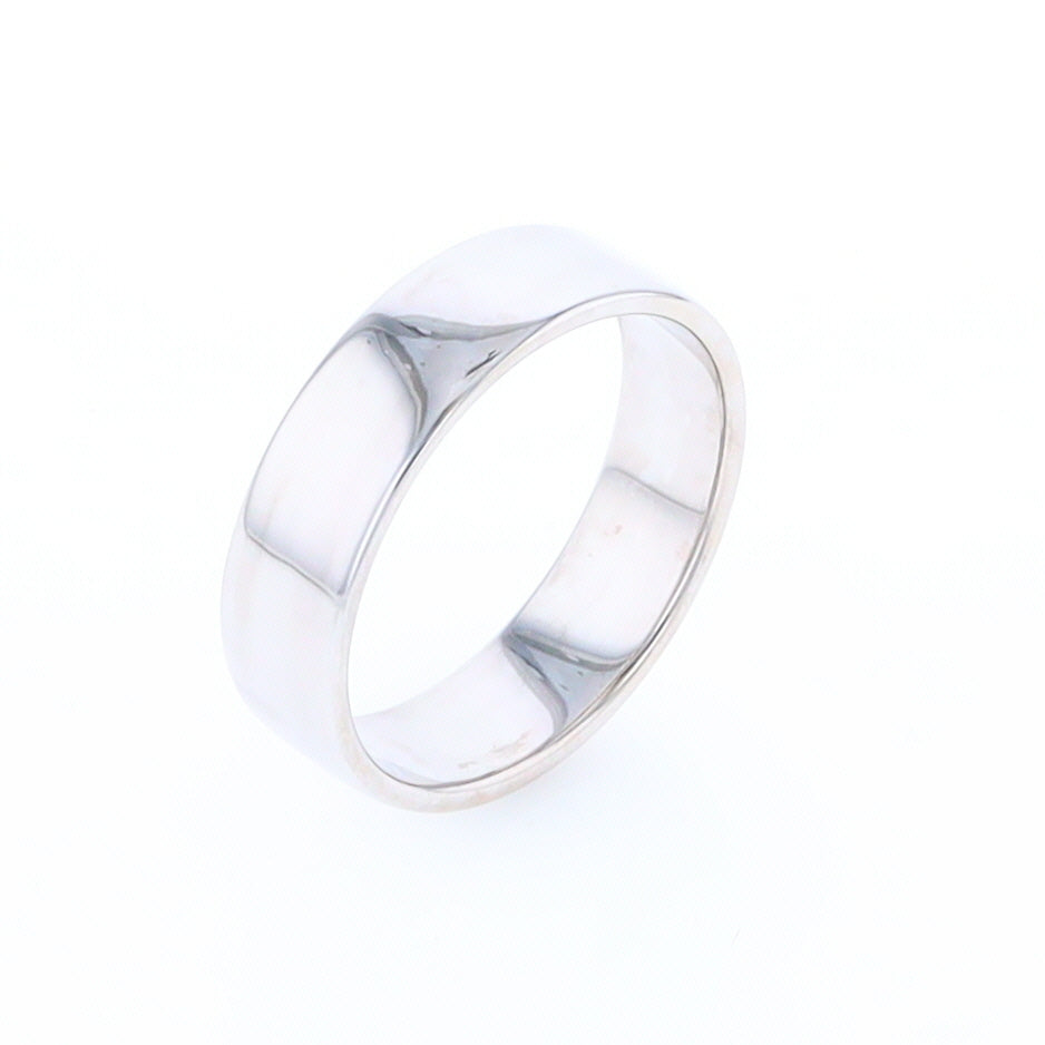 White Gold Wedding Band