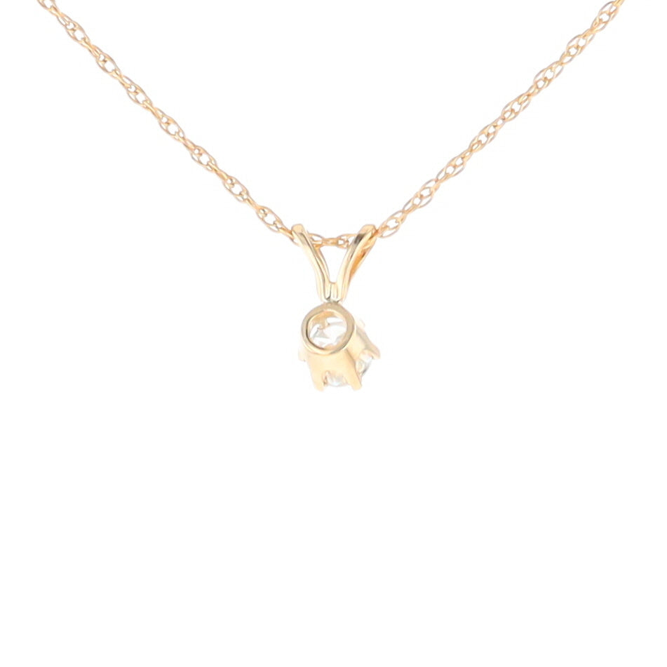 Solitaire Diamond Pendant