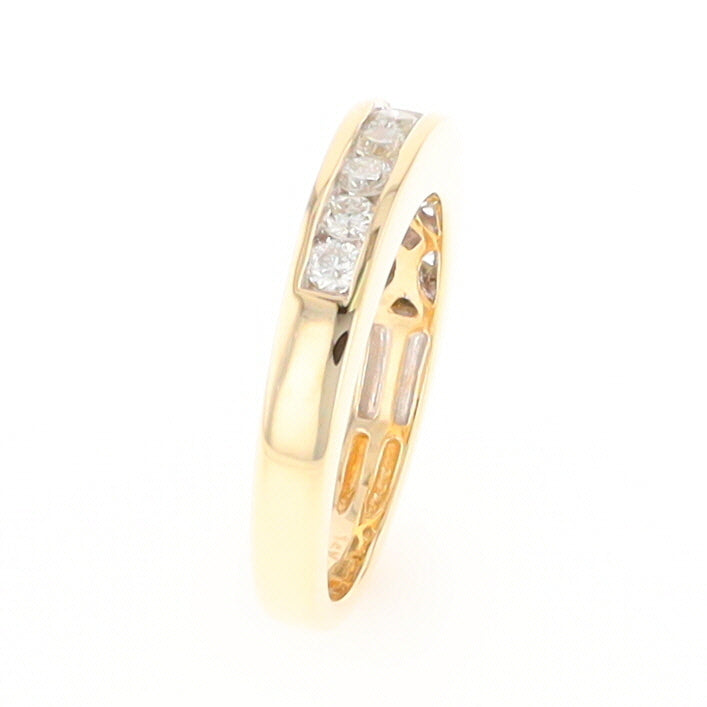 Channel Set Diamond Wedding Band in 14K Gold