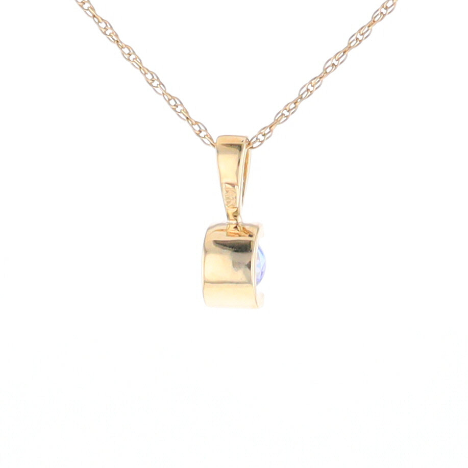 Solitaire Tanzanite Pendant