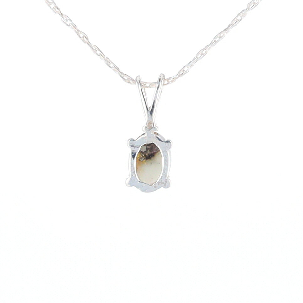 Gold Quartz Cabochon Necklace