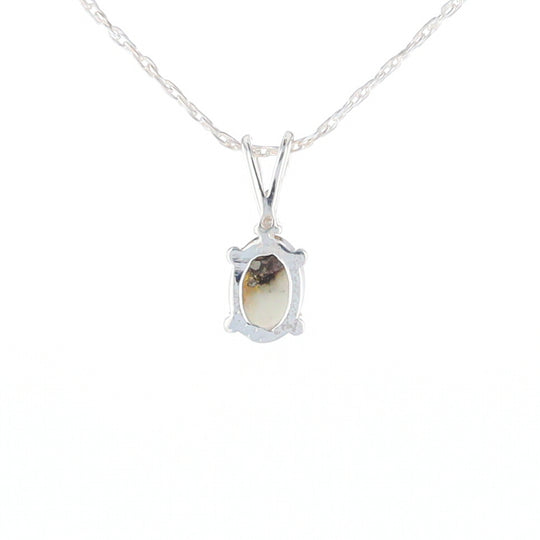 Gold Quartz Cabochon Necklace