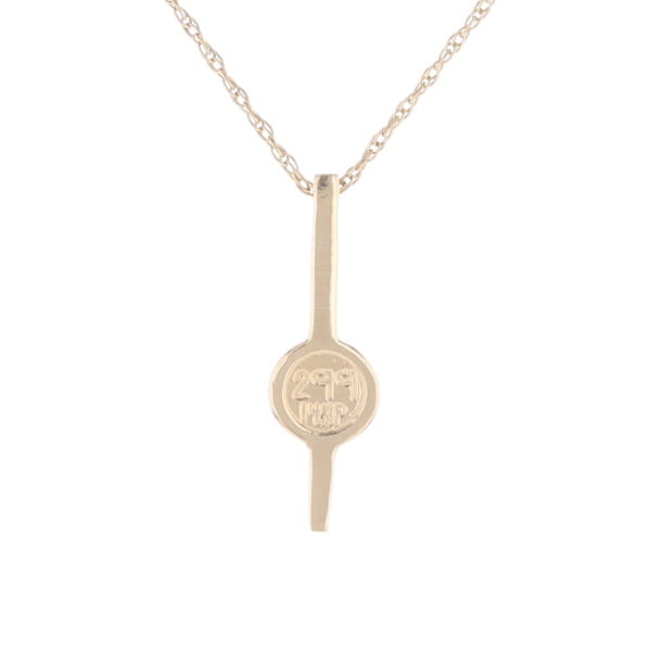 Gold Quartz Necklace Bar Design Round Fine Quality Inlaid Pendant