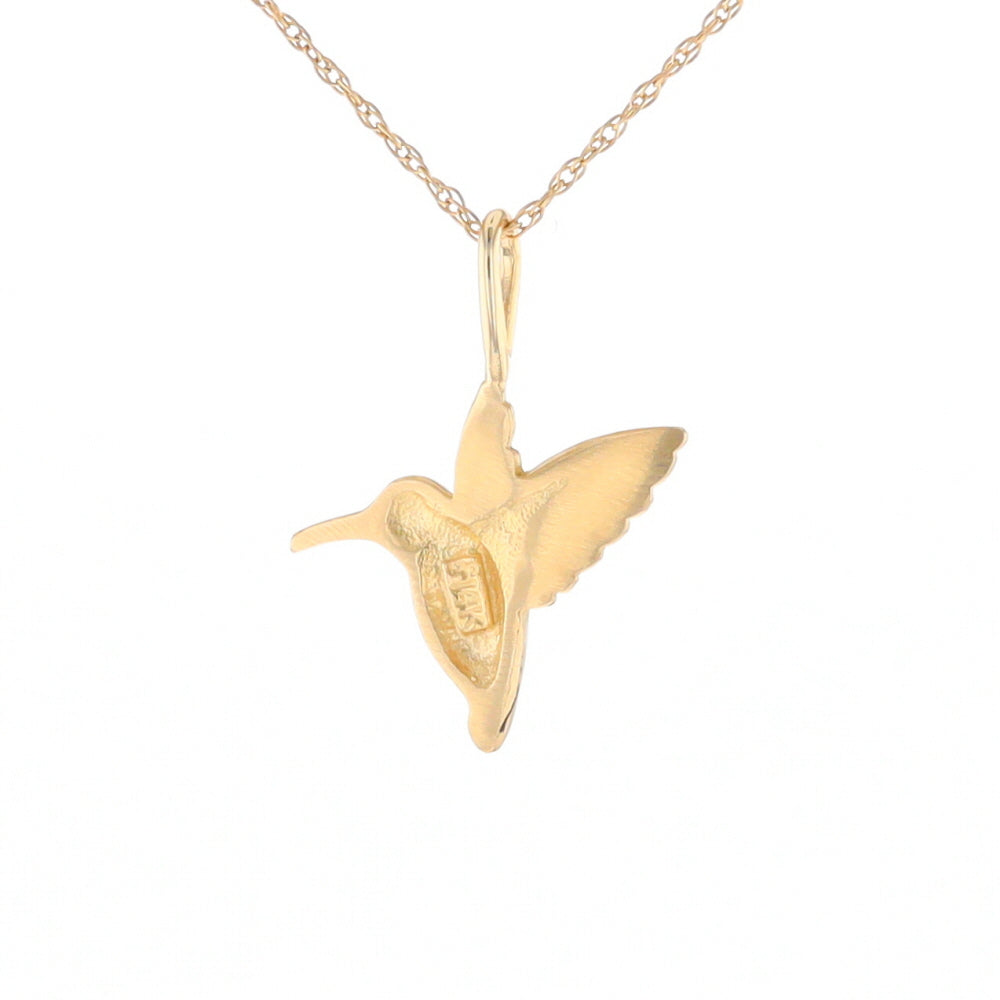 Gold Hummingbird Charm