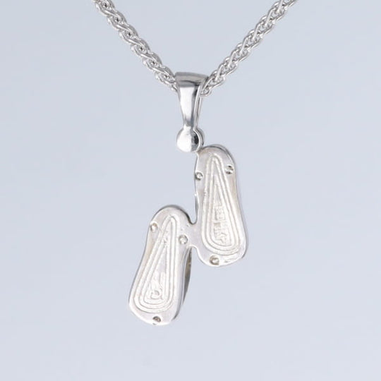 Opal Pendant Sandals Double Inlaid Design with .02ct Round Diamond