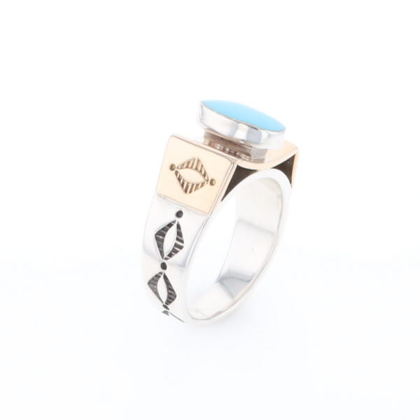 Bezel Set Turquoise Ring