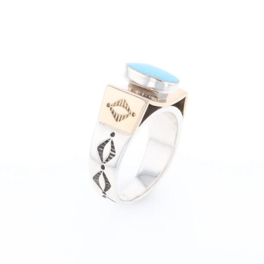 Bezel Set Turquoise Ring