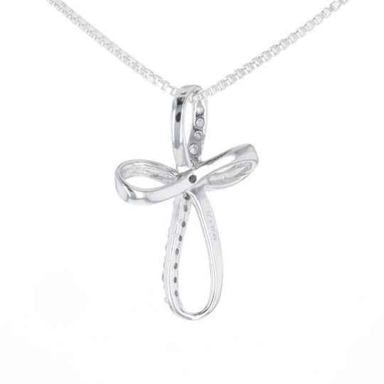 Open Loop Cross Necklace