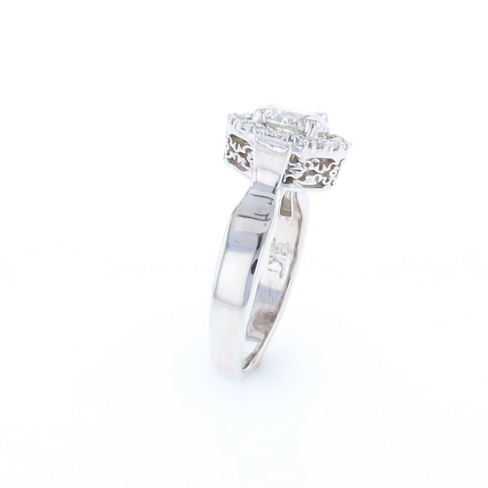 Salt and Pepper Diamond Engagement Ring